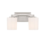Whitney 2-Light Bath Vanity Light in Satin Nickel