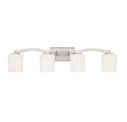 Whitney 4-Light Bath Vanity Light in Satin Nickel