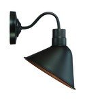 Barn Shade 8" 1-Light Outdoor Wall Sconce in Oil Rubbed Bronze