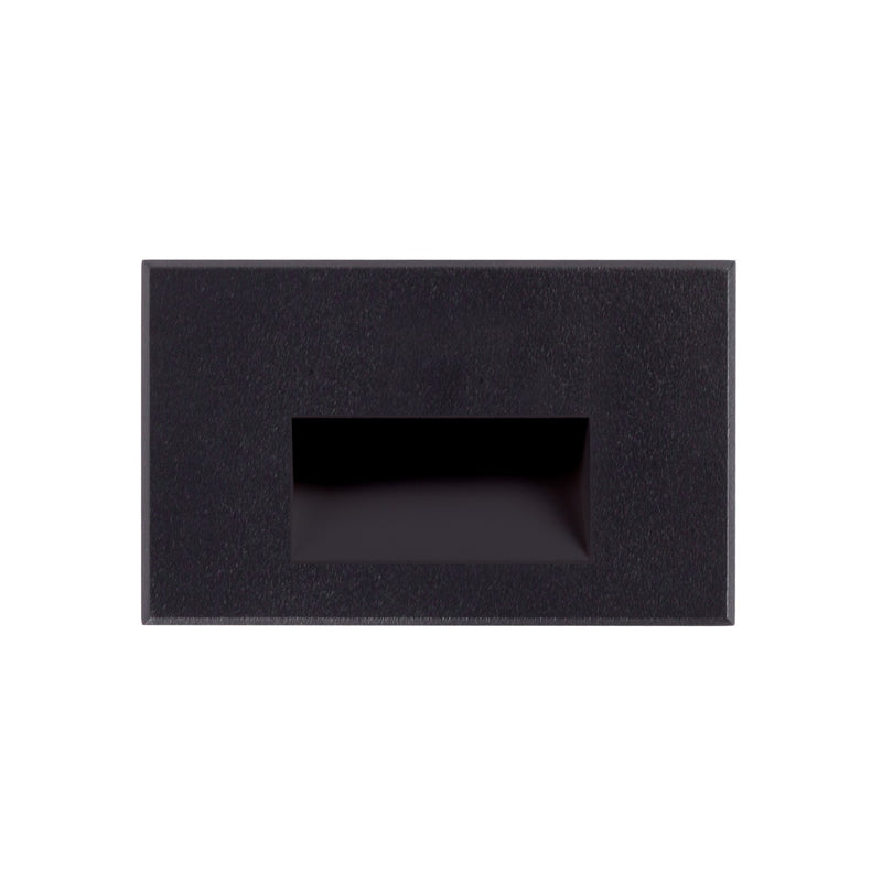 Sonic LED Outdoor Step Light in Black