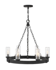Sawyer 6-Light Outdoor Chandelier in Black