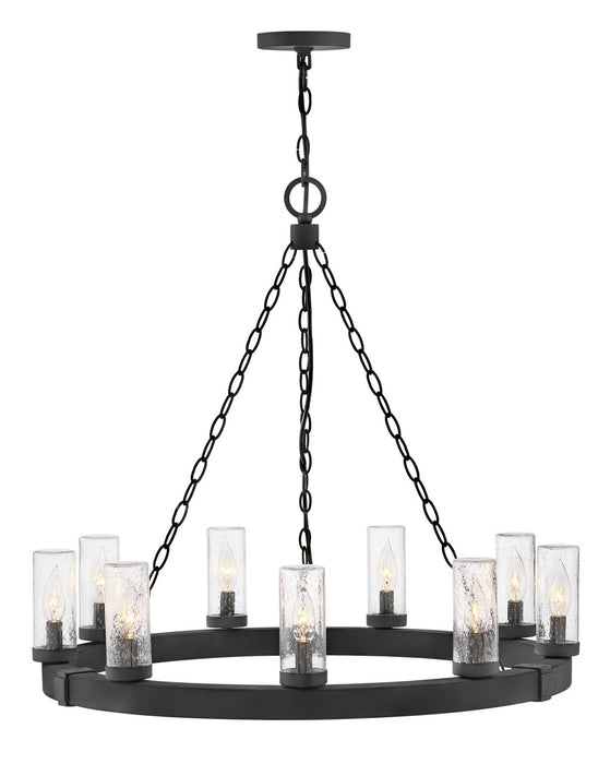 Sawyer LED Hanging Lantern in Black - Lamps Expo