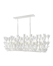 Flora LED Linear Pendant in Textured Plaster - Lamps Expo