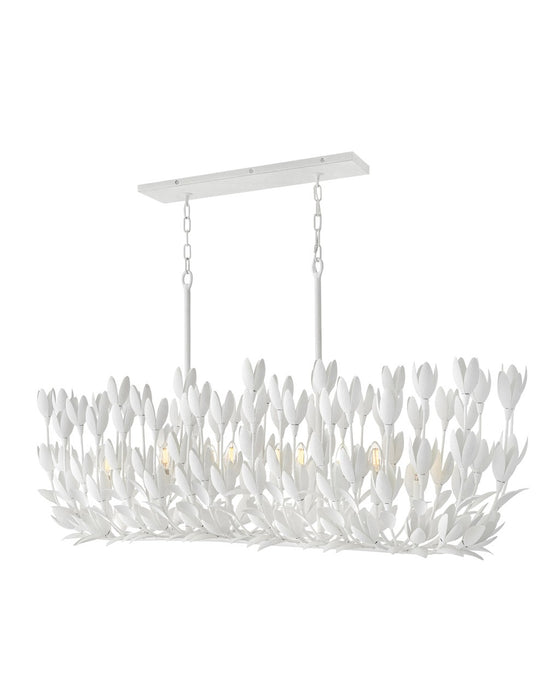 Flora LED Linear Pendant in Textured Plaster - Lamps Expo