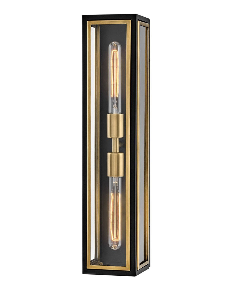 Shaw 2-Light Wall Sconce in Black