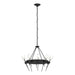 Echo 10-Light Circular Chandelier in Black - 101525-SKT-10-YC0369 by Hubbardton Forge