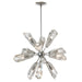 Luma 12-Light Starburst Pendant in Sterling - 131321-SKT-MULT-85-CR by Hubbardton Forge