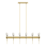 Echo 12-Light Linear Pendant in Modern Brass - 131525-SKT-MULT-86-YC0369 by Hubbardton Forge