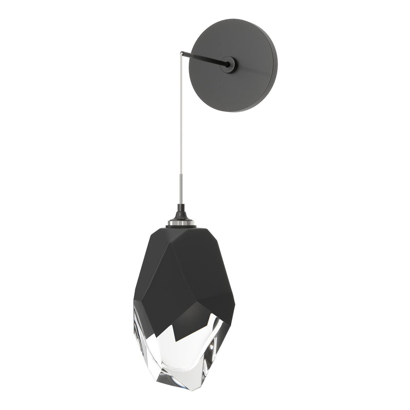 Chrysalis Large Low Voltage Sconce in Ink - 201398-SKT-89-BP0755 by Hubbardton Forge
