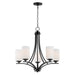 Deven 5-Light Chandelier in Black - Lamps Expo