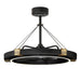 61019BCBKGLD - Jewel LED Fandelight in Black / Gold by Maxim