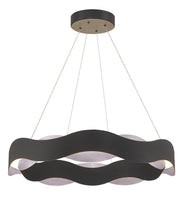 Vaughan 33.5" LED Pendant in Silver-Black Mix