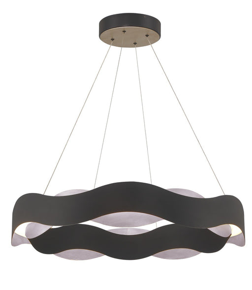 Vaughan 33.5" LED Pendant in Silver-Black Mix