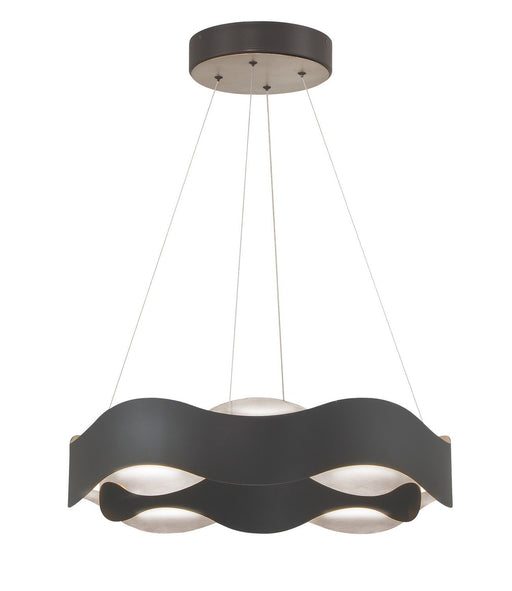 Vaughan 24" LED Pendant in Silver-Black Mix