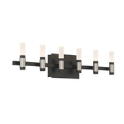 Albany 12-Light 26.5" Vanity Light in Silver-Black Mix