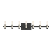 Albany 14-Light 32.25" Vanity Light in Silver-Black Mix