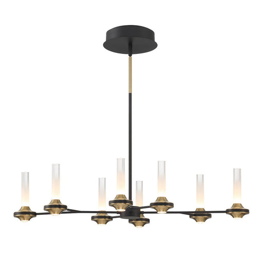 Torcia 16-Light 35.5" Linear Pendant in Matte Black