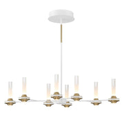 Torcia 16-Light 35.5" Linear Pendant in Matte White