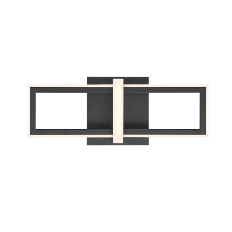 Bordo 16" Outdoor Wall Sconce in Matte Black