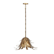 Kagra 3-Light 24" Pendant in Antique Brass