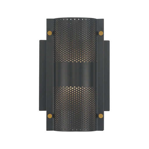 Westcliffe 2-Light 8" Outdoor Wall Light in Gold-Black Mix