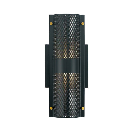 Westcliffe 2-Light 12" Outdoor Wall Light in Gold-Black Mix