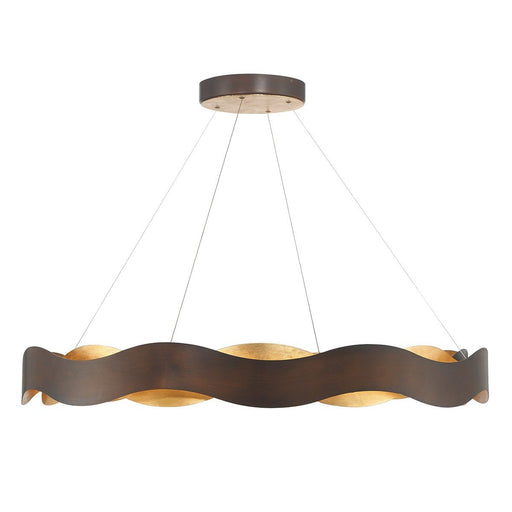 Vaughan 46" LED Pendant in Bronze-Gold Mix