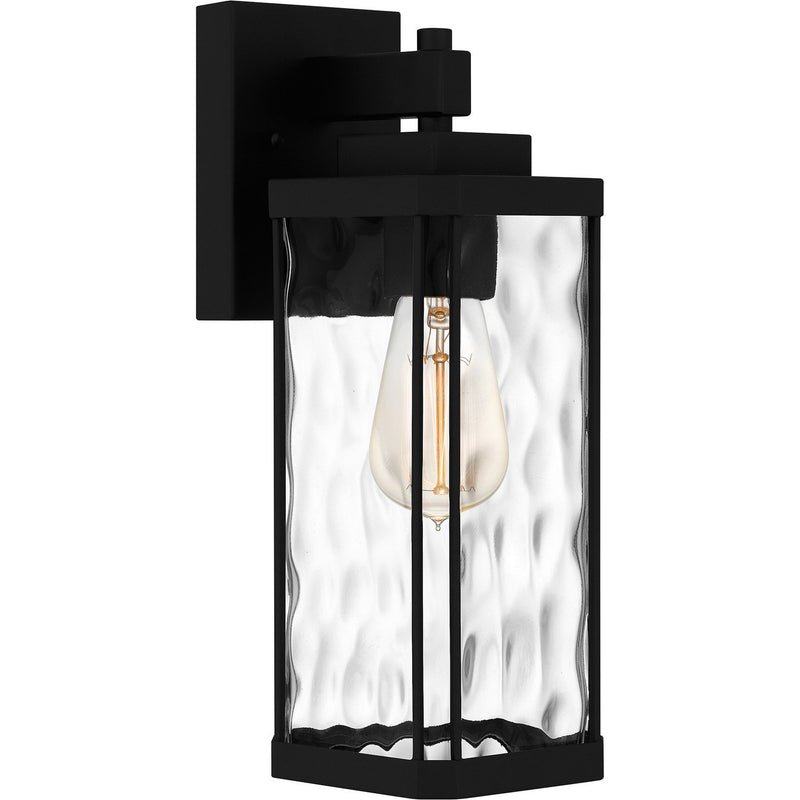 Balchier Small Outdoor Wall Lantern in Matte Black