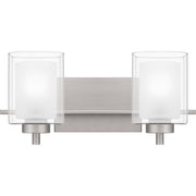 Kolt 17" 2-Light Bath Vanity Light in Brushed Nickel