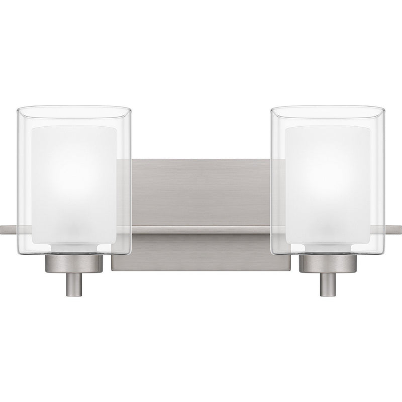 Kolt 17" 2-Light Bath Vanity Light in Brushed Nickel