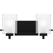 Kolt 17" 2-Light Bath Vanity Light in Matte Black