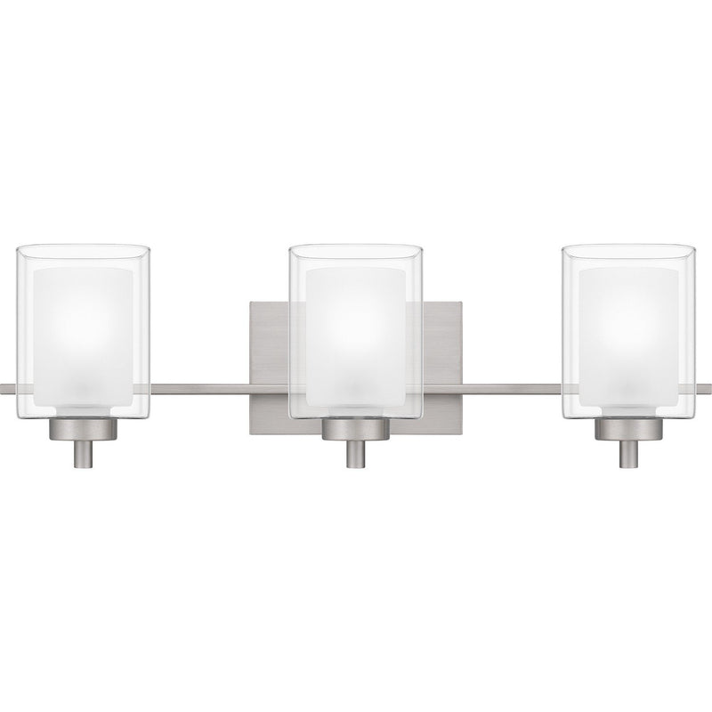 Kolt 26" 3-Light Bath Vanity Light in Brushed Nickel