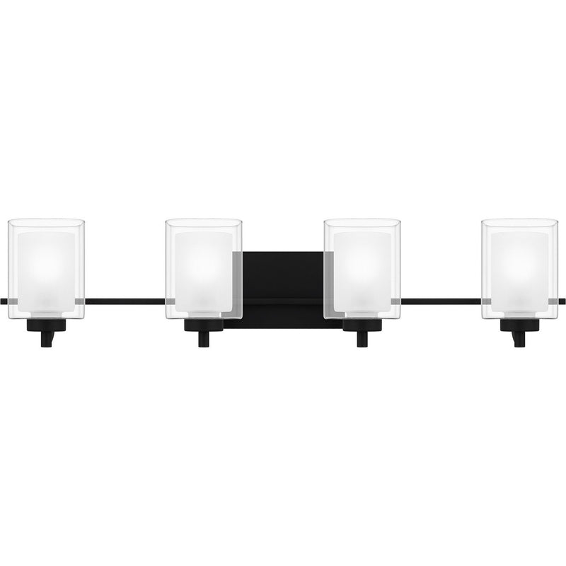 Kolt 36" 4-Light Bath Vanity Light in Matte Black