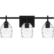 Lucy 3-Light Bath Vanity Light in Matte Black