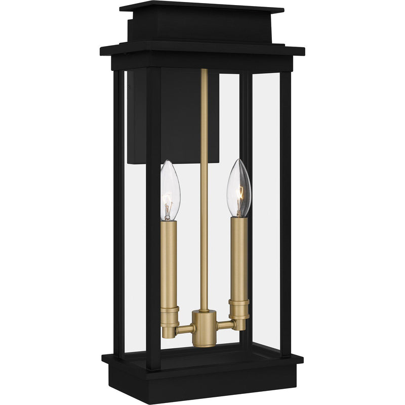 Noelle Large Outdoor Wall Lantern in Matte Black