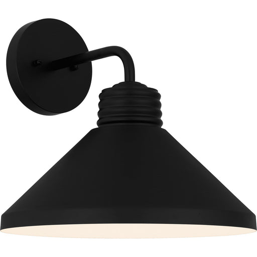 Rencher Large Outdoor Wall Sconce in Matte Black