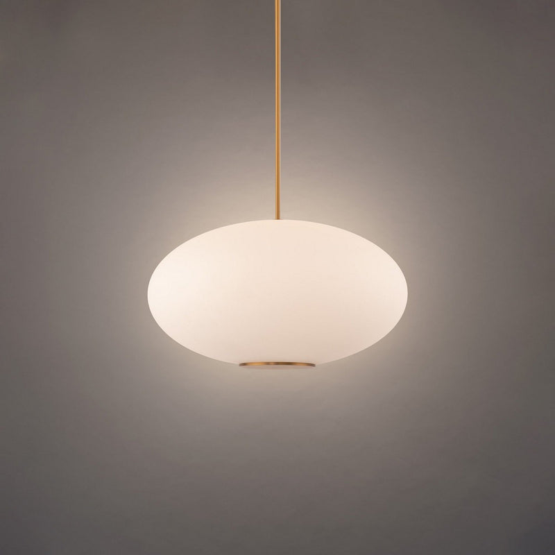 Illusion 16" Pendant in Aged Brass