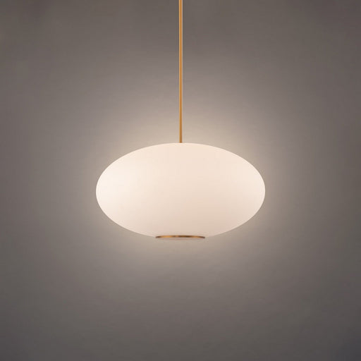 Illusion 16" Pendant in Aged Brass