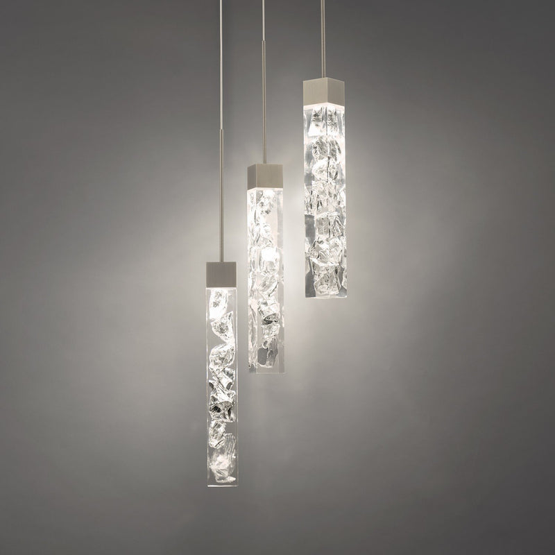 Minx 3-Light Round Pendant in Antique Nickel