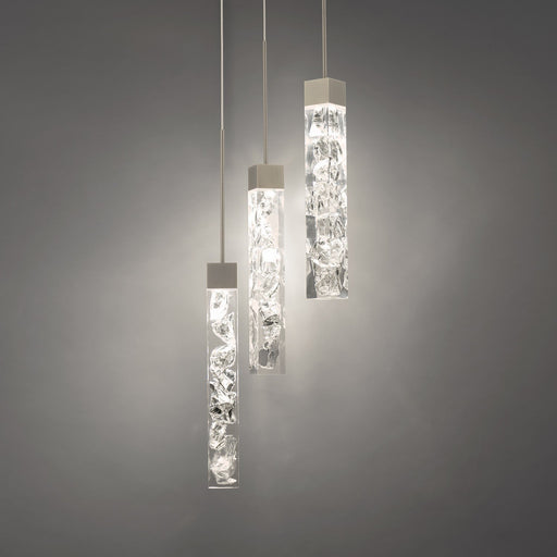 Minx 3-Light Round Pendant in Antique Nickel