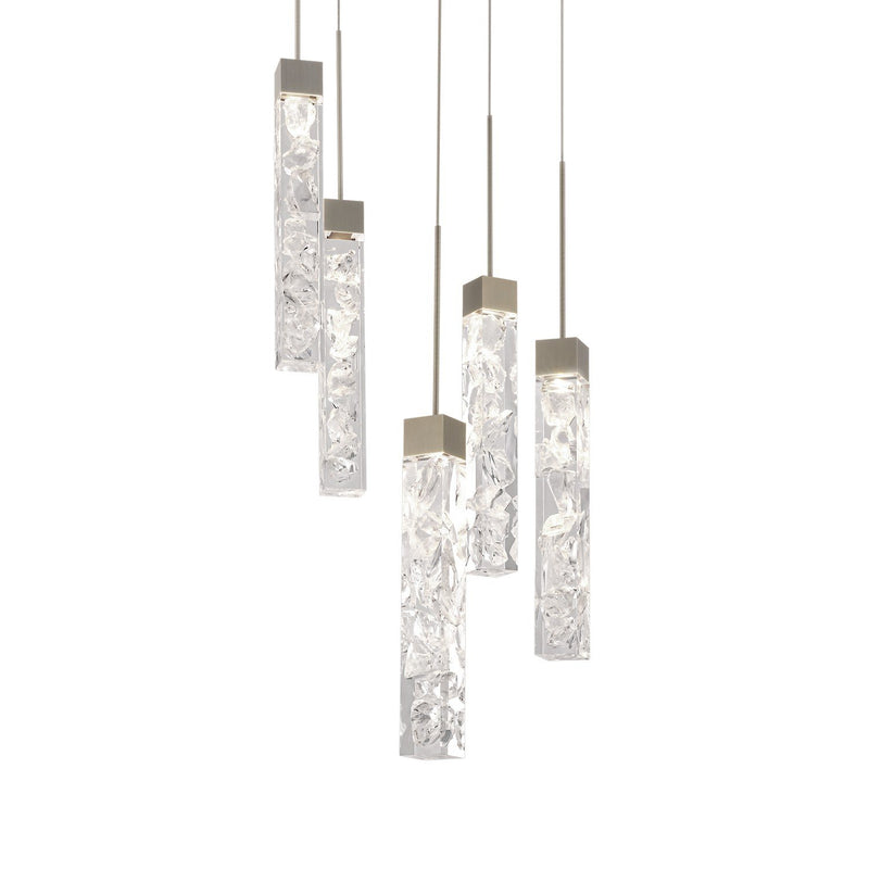 Minx 5-Light Round Pendant in Antique Nickel