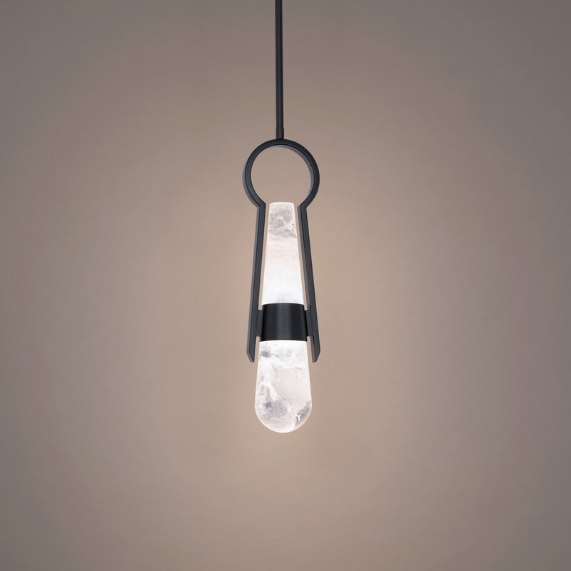 Ezra 2-Light Mini Pendant in Black