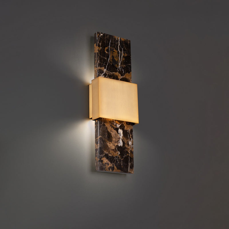 Mercer 4-Light Wall Sconce in Black & Aged Brass