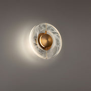 Cymbal 2-Light Wall Sconce in Aged Brass