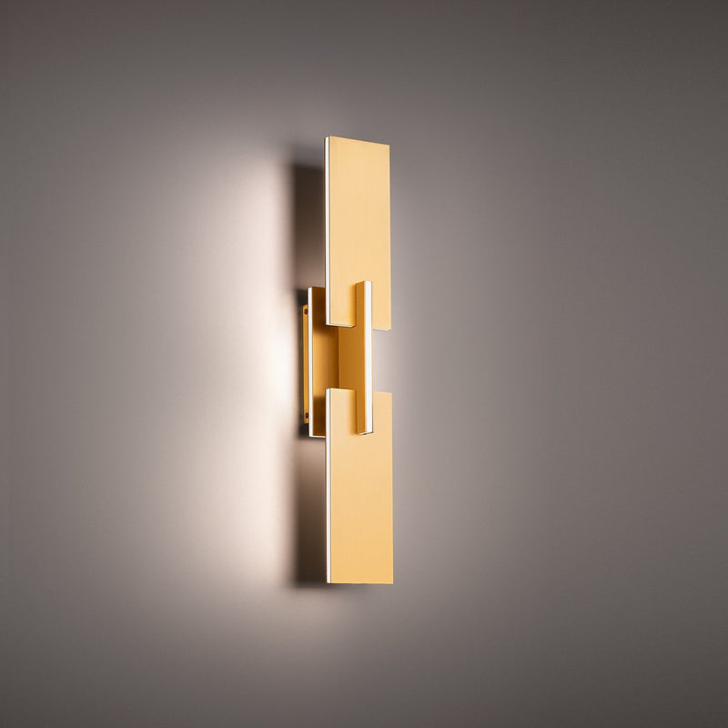 Amari 15-Light Wall Sconce in Aged Brass
