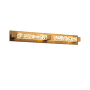 Terra 4-Light Bath Vanity Light in Aged Brass