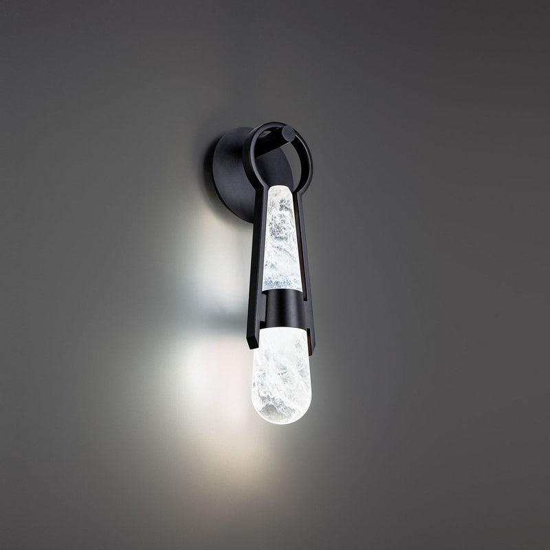 Ezra 2-Light Wall Sconce in Black