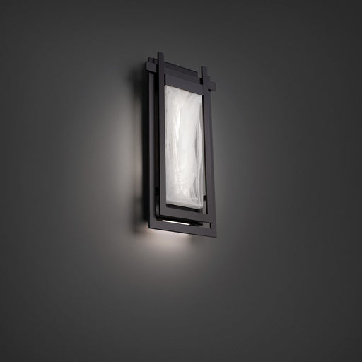 Haze Small Outdoor Wall Sconce in Black