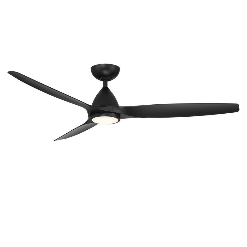 Skylark 62" Outdoor Ceiling Fan with Light in Matte Black