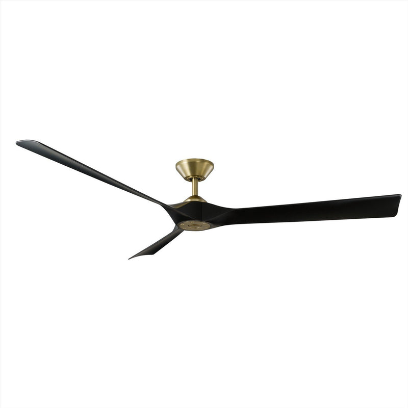 Torque 70" Outdoor Ceiling Fan in Soft Brass / Matte Black